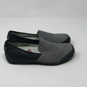Ahnu Penny Pro Slip On Shoes Womens 9.5 Gray Black Slip Resistant Work Comfort